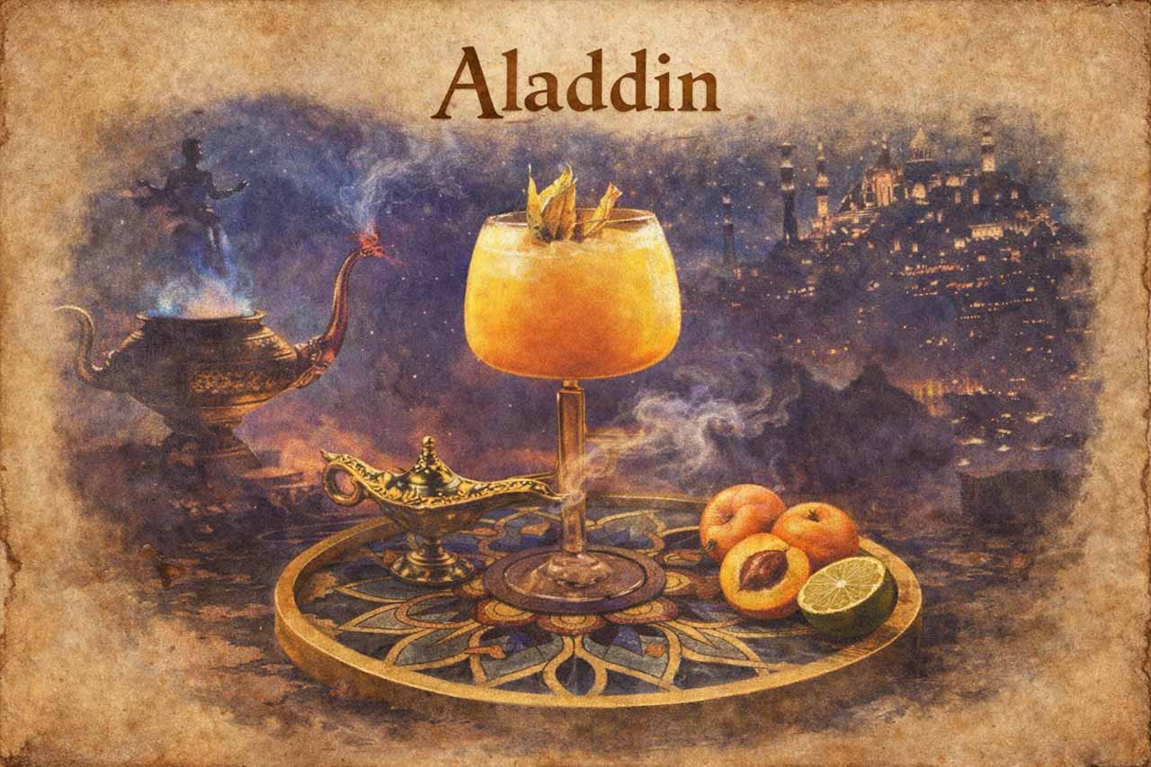 alladin cocktail medeival cocktails coctales