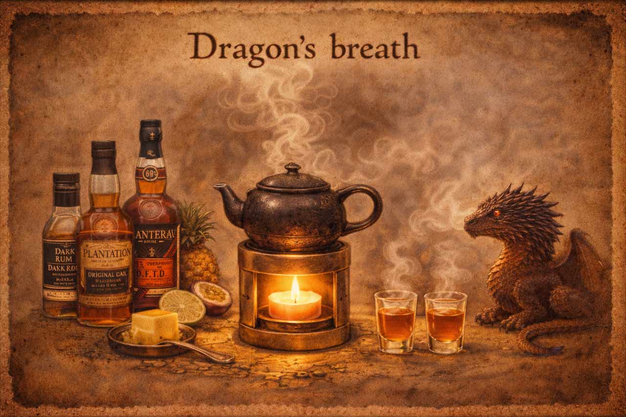 dragons breath cocktail medeival cocktails coctales